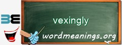 WordMeaning blackboard for vexingly